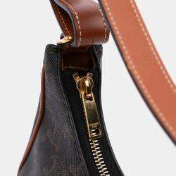 Celine Triomphe Coated Canvas Ava Shoulder Bag