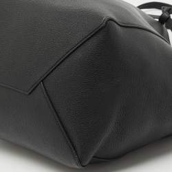 Celine Black Leather Medium Cabas Phantom Tote