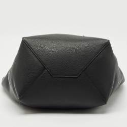 Celine Black Leather Medium Cabas Phantom Tote