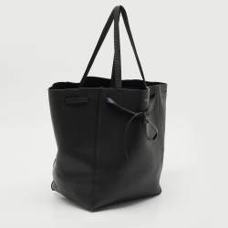 Celine Black Leather Medium Cabas Phantom Tote
