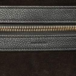 Celine Black Leather Medium Cabas Phantom Tote