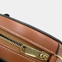 Celine Cuir Triomphe Oval Brown Leather Purse Shoulder Bag