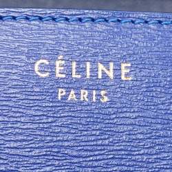 Pre Owned Celine Blue Leather Small Classic Box Flap Bag