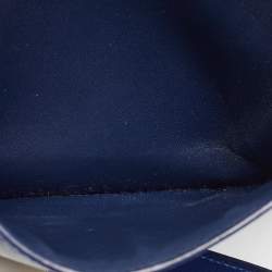 Pre Owned Celine Blue Leather Small Classic Box Flap Bag