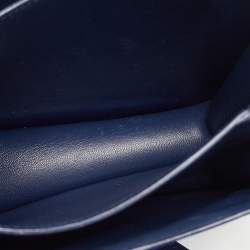 Pre Owned Celine Blue Leather Small Classic Box Flap Bag