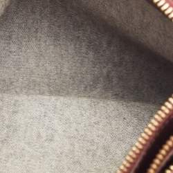 Celine Burgundy Leather Small Trio Crossbody Bag