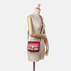 Celine Red Small Calfskin Classic Box