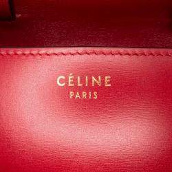 Celine Red Small Calfskin Classic Box