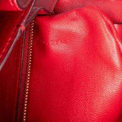 Celine Red Small Calfskin Classic Box