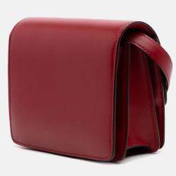 Celine Red Small Calfskin Classic Box
