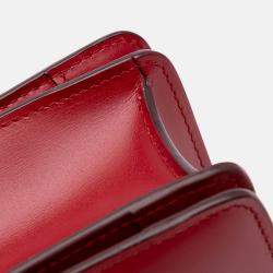 Celine Red Small Calfskin Classic Box
