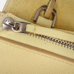 Celine Yellow Micro Grained Calfskin Belt Bag