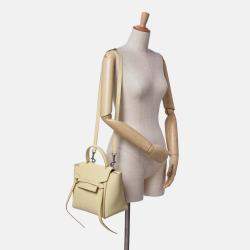 Celine Yellow Micro Grained Calfskin Belt Bag