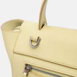 Celine Yellow Micro Grained Calfskin Belt Bag