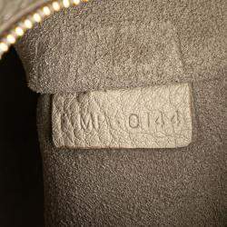 Celine White Small Grained Calfskin Tie Knot Handbag