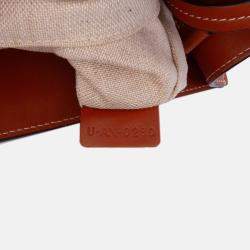 Celine Blue Small Canvas Triomphe Maillon Vertical Cabas Satchel