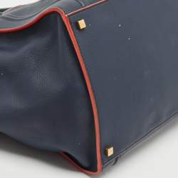 Celine Navy Blue Leather Medium Phantom Luggage Bag