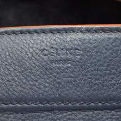 Celine Navy Blue Leather Medium Phantom Luggage Bag