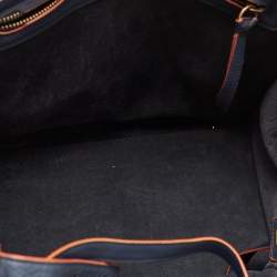 Celine Navy Blue Leather Medium Phantom Luggage Bag