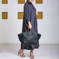 Celine Navy Blue Leather Medium Phantom Luggage Bag