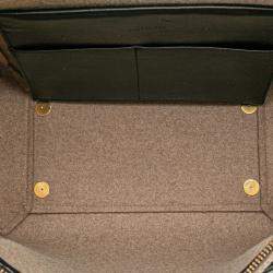 Celine Beige/Black Mini Felt Handbag