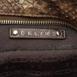 Celine Olive Green Python Bittersweet Hobo