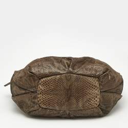 Celine Olive Green Python Bittersweet Hobo