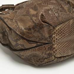 Celine Olive Green Python Bittersweet Hobo