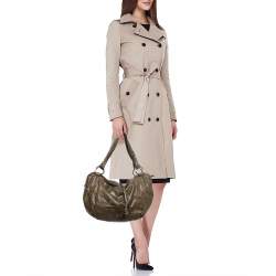 Celine Olive Green Python Bittersweet Hobo