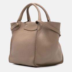 Celine Brown Small Grained Calfskin Big Bag