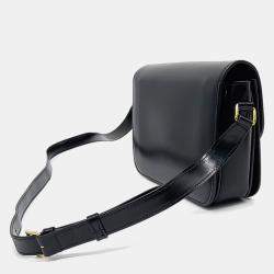 Celine Black Leather Triumph Medium Bag