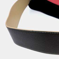 Celine Red Leather Twist Cabas Bag