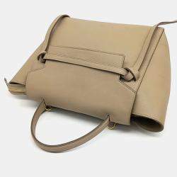 Celine Beige Leather belt bag mini