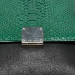 Celine Tricolor Python and Leather Large Trapeze Top Handle Bag