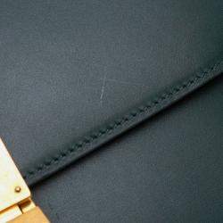 Celine Green Medium Calfskin Classic Box