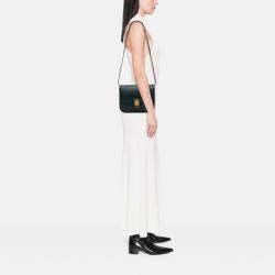 Celine Green Medium Calfskin Classic Box