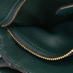 Celine Green Small Calfskin Classic Box