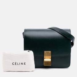 Celine Green Small Calfskin Classic Box