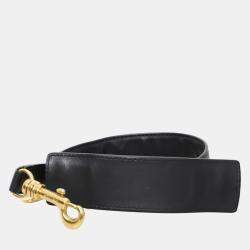 Celine Trapeze Medium Black Croc Embossed Leather Bag
