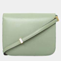 Celine Green Leather Box Bag