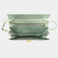Celine Green Leather Box Bag