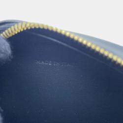 Celine Cuir Triomphe Oval  Black Leather Shoulder Purse