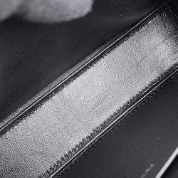 Celine Triomphe One Black Leather Shoulder Bag