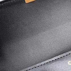 Celine Triomphe One Black Leather Shoulder Bag