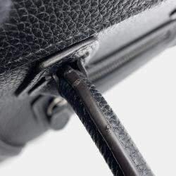 Celine Black Leather Nano Luggage Shopper Tote