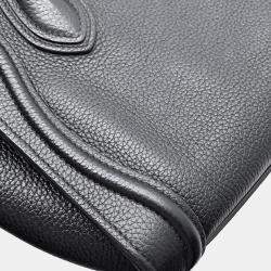 Celine Black Leather Nano Luggage Shopper Tote