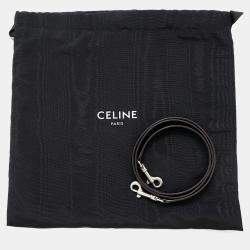 Celine Black Leather Nano Luggage Shopper Tote