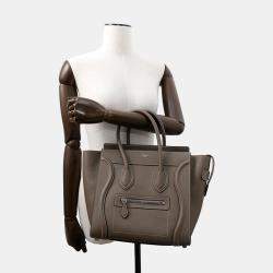 Celine Suri Leather Micro Luggage Shopper Tote