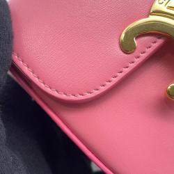 Celine Triomphe Mini Claude Pink Leather Shoulder Bag