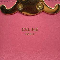 Celine Triomphe Mini Claude Pink Leather Shoulder Bag